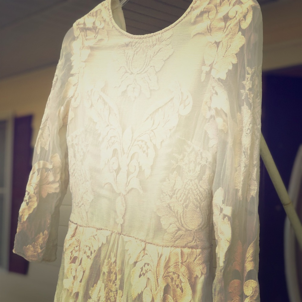 White Embroidered Dress